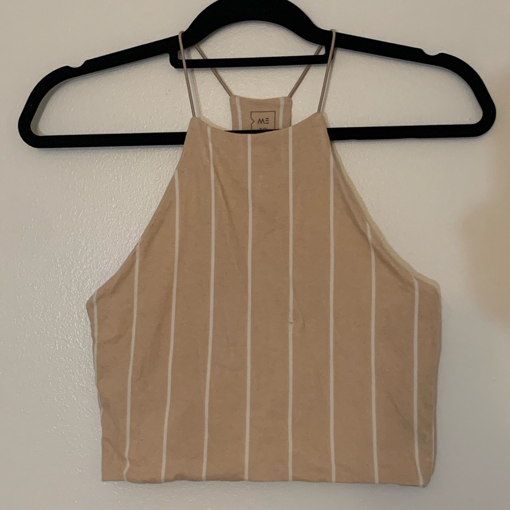 Striped halter tank